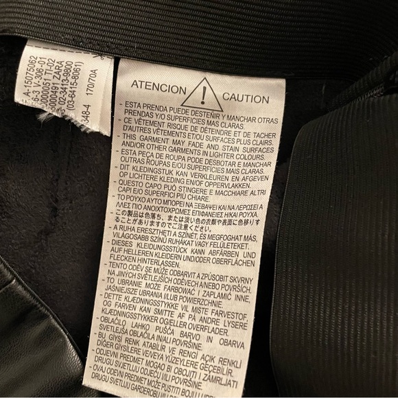 Zara Pants Vegan Leather Black High Waisted Side Zip Like New Size Medium - Picture 5 of 12